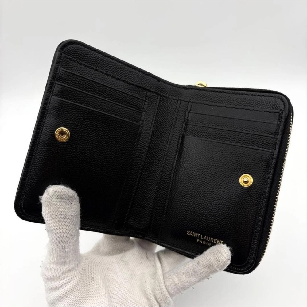 YSL Black Quilted Wallet - Picture 3 of 11